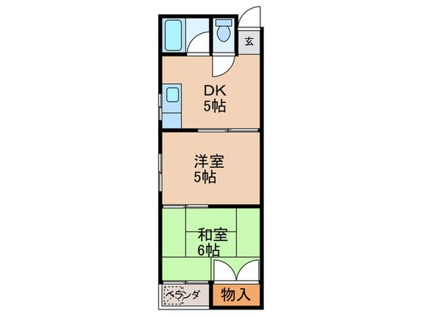 サンプラザ照ヶ丘Ｂ棟の物件間取画像